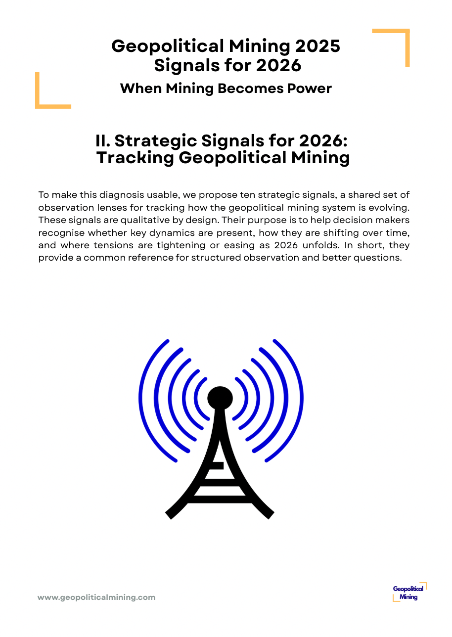 Signal tower icon with radio waves, representing strategic signals for 2026