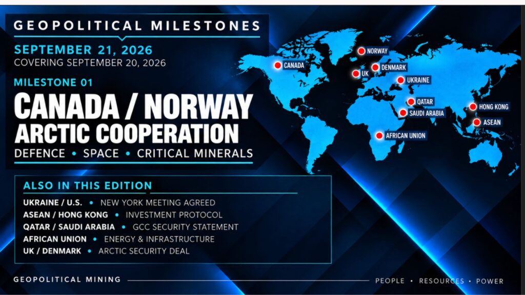 Canada-Norway Arctic Cooperation, Ukraine-U.S. New York Meeting and ASEAN-Hong Kong Investment Protocol