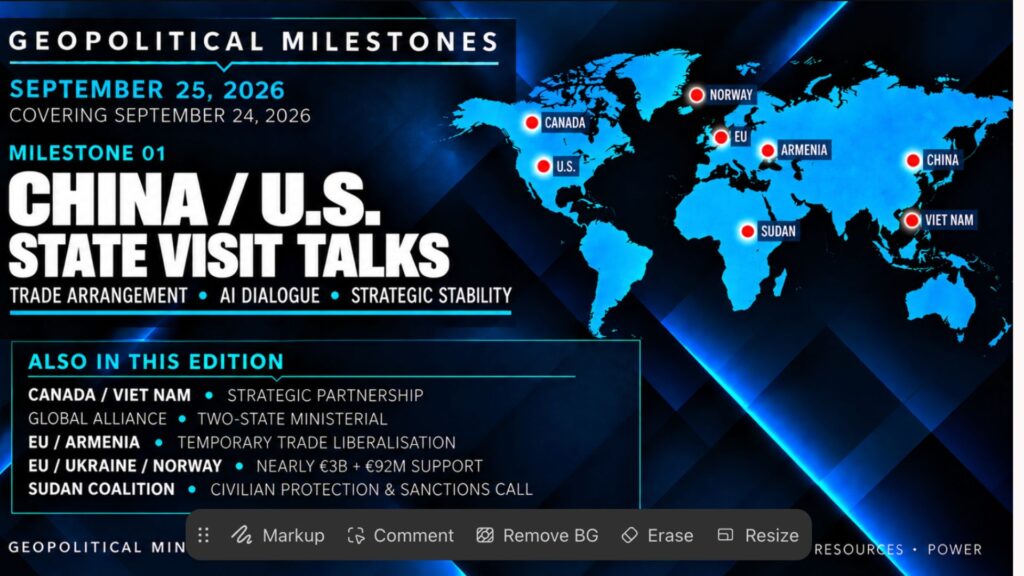 China-U.S. State Visit Talks, Canada-Viet Nam Strategic Partnership and Global Two-State Ministerial