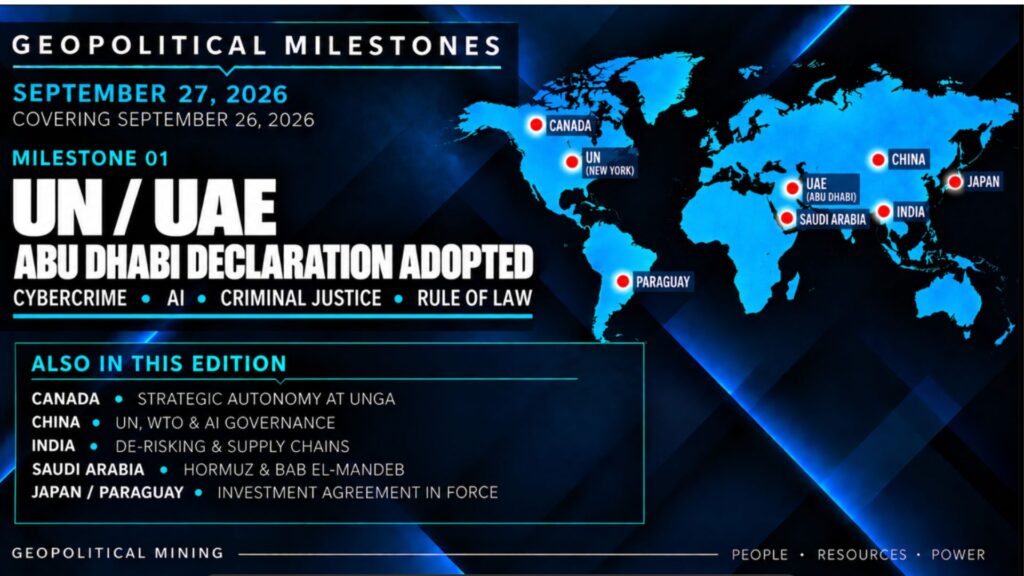 Abu Dhabi Declaration, Canada Strategic Autonomy and Gulf Security at UNGA
