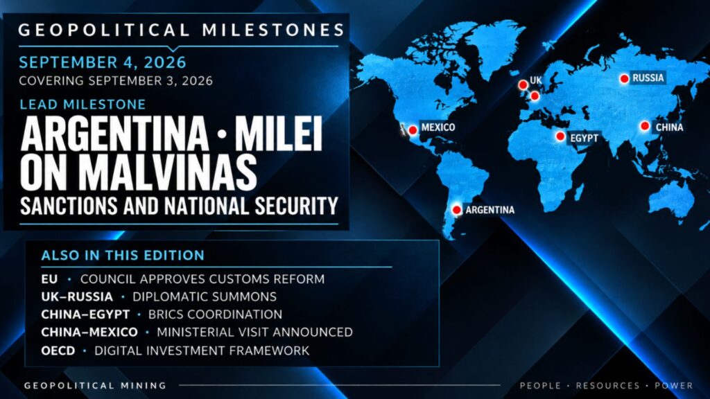 Javier Milei on Malvinas, EU Customs Reform and China Diplomacy