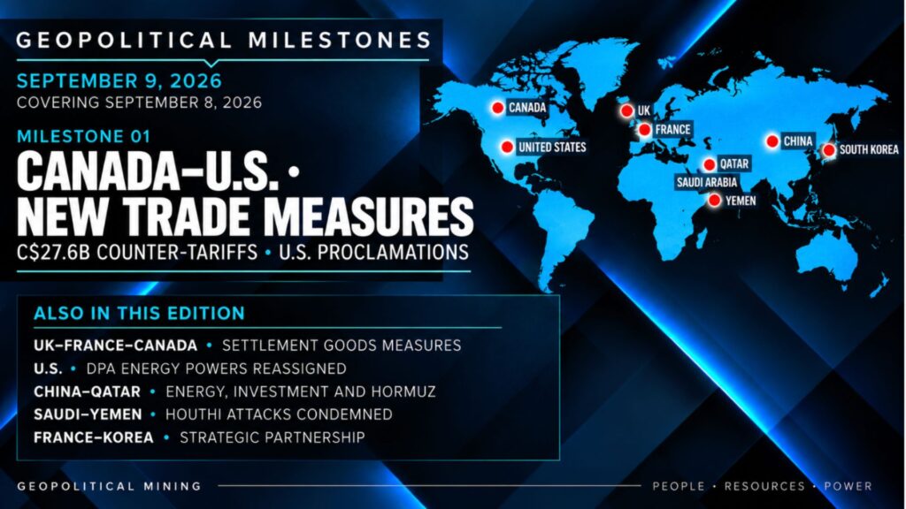 Canada-U.S. Trade Measures, Settlement Goods Restrictions and China-Qatar Talks