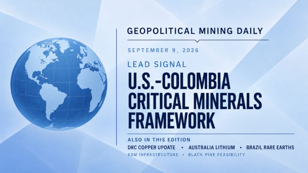 United States and Colombia Sign Critical Minerals Framework