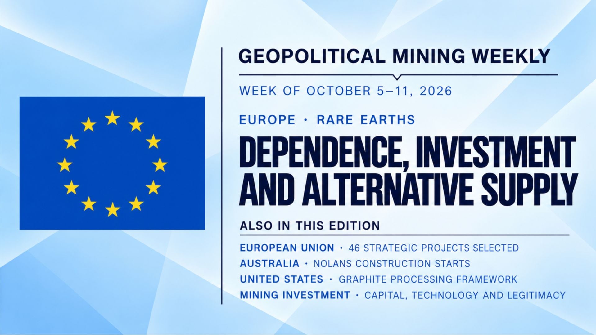 Europe’s Rare Earth Dependence and the Race to Build Alternatives